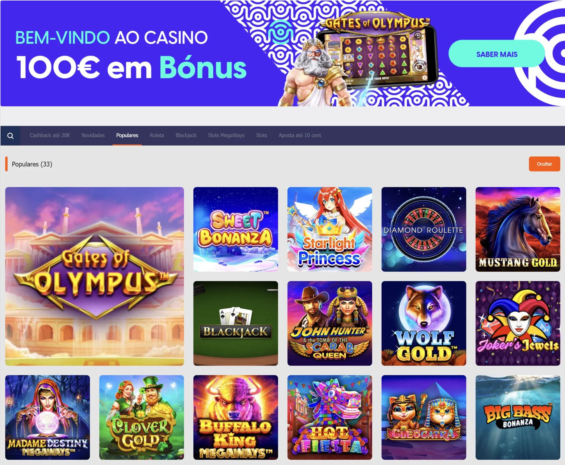Jogos de casino Moosh Portugal